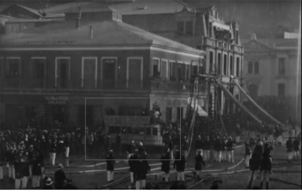 Fotograma de la copia digitalizada. Minuto 0:35’’. Cortesía: Cineteca Nacional de Chile